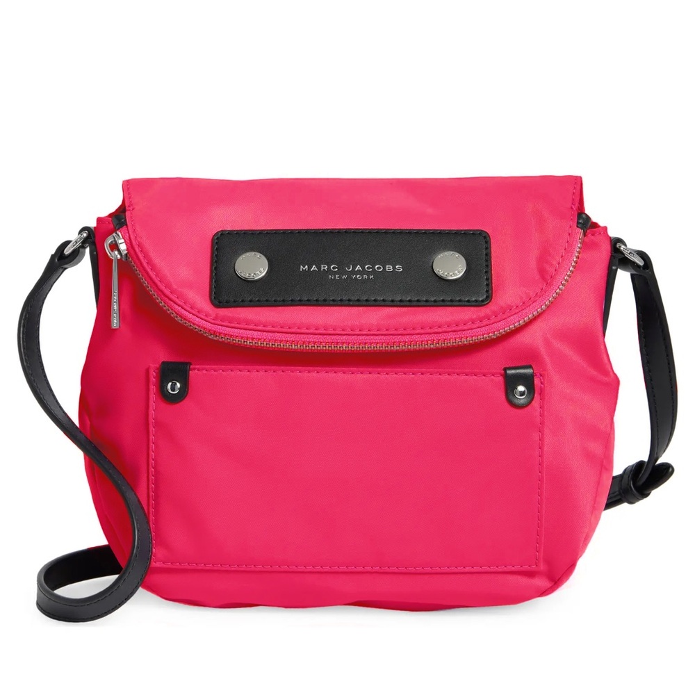 Marc Jacobs Preppy Nylon Mini Natasha Crossbody Bag – Hot Pink